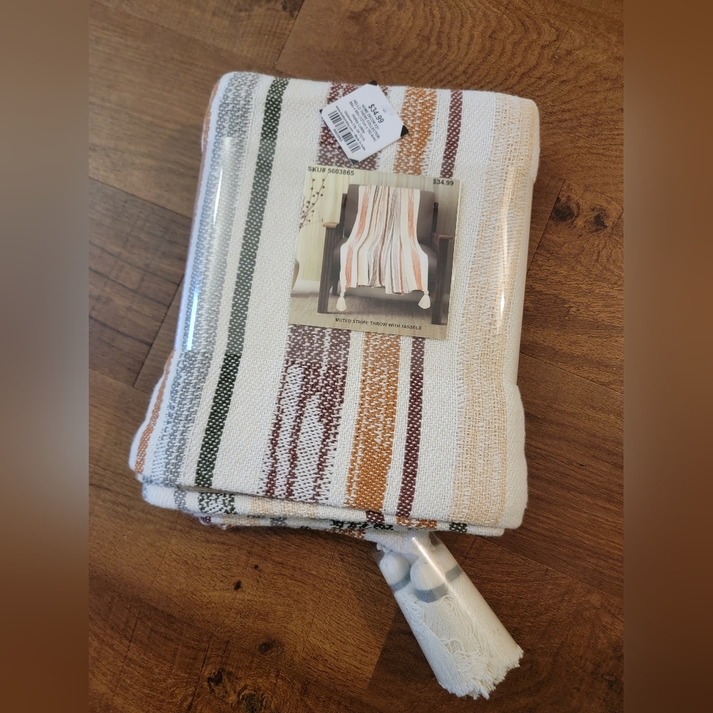 100% Cotton Throw Blanket